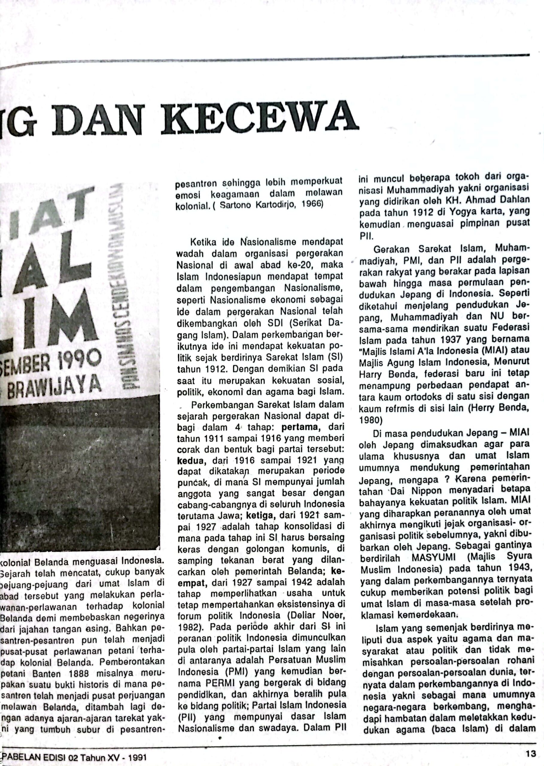 Halaman 13 Edisi 2 Tahun 1991