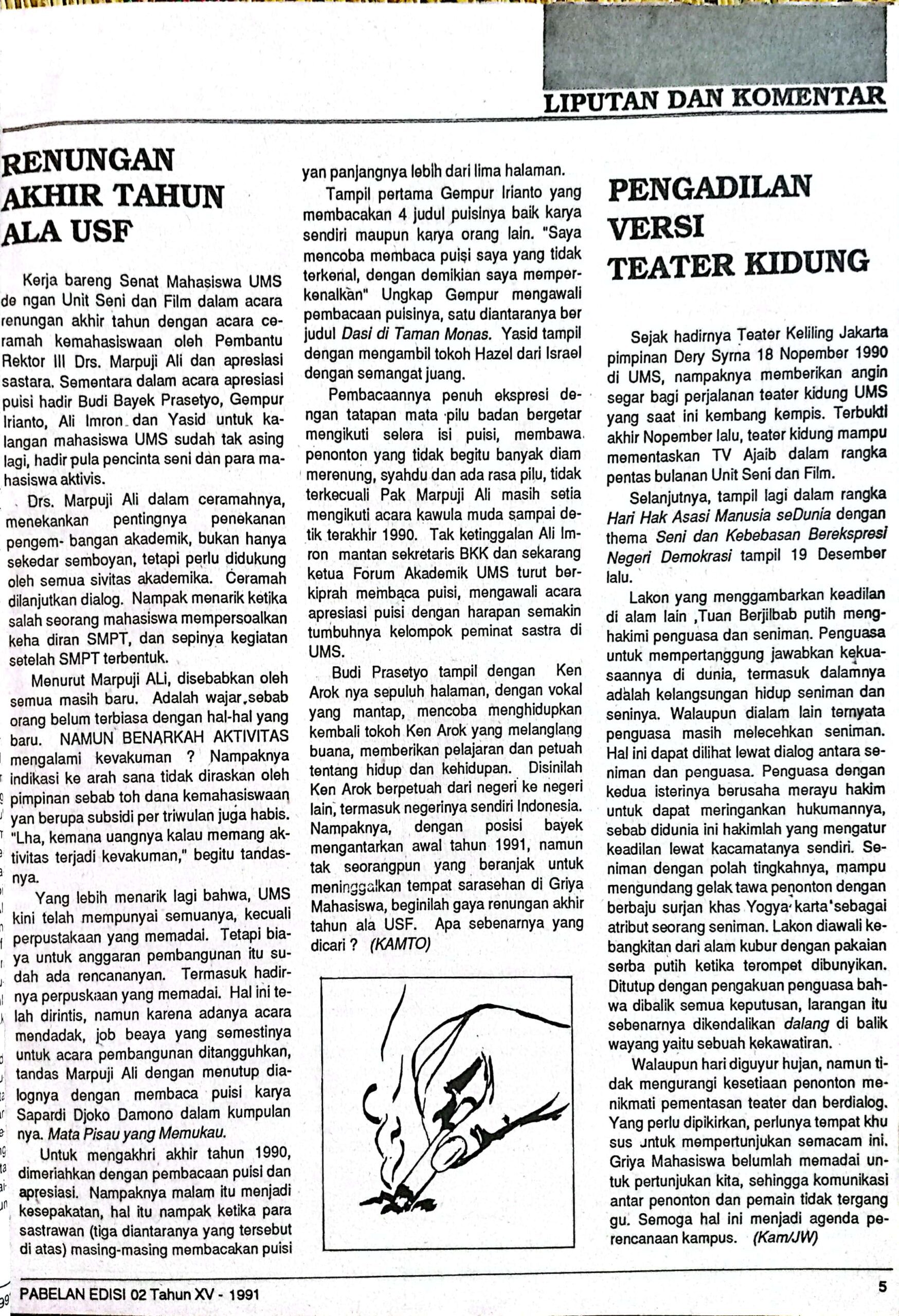 Halaman 5 Edisi 2 Tahun 1991