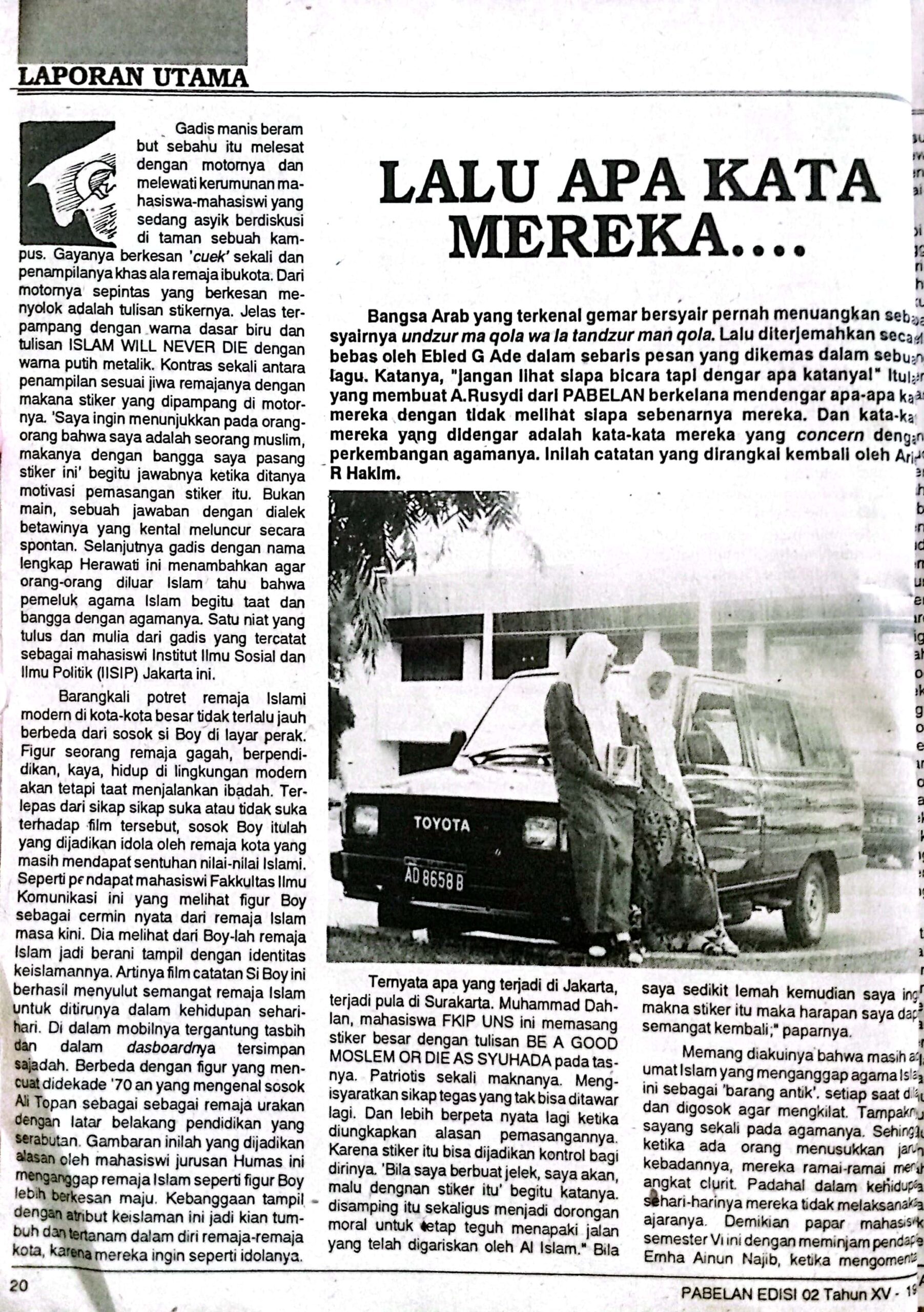 Laporan Utama Majalah Edisi 2 1991